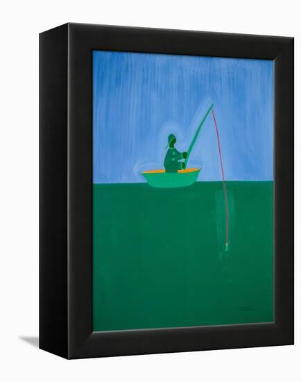 Fisherman;1998,(oil on linen)-Cristina Rodriguez-Framed Premier Image Canvas