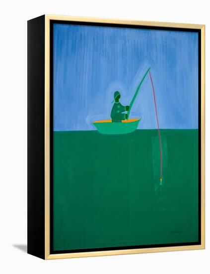 Fisherman;1998,(oil on linen)-Cristina Rodriguez-Framed Premier Image Canvas