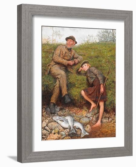 Fisherman and Boy, 1866-Frederick Walker-Framed Giclee Print