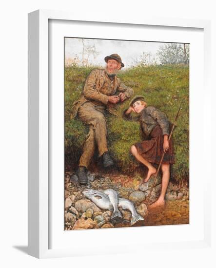 Fisherman and Boy, 1866-Frederick Walker-Framed Giclee Print