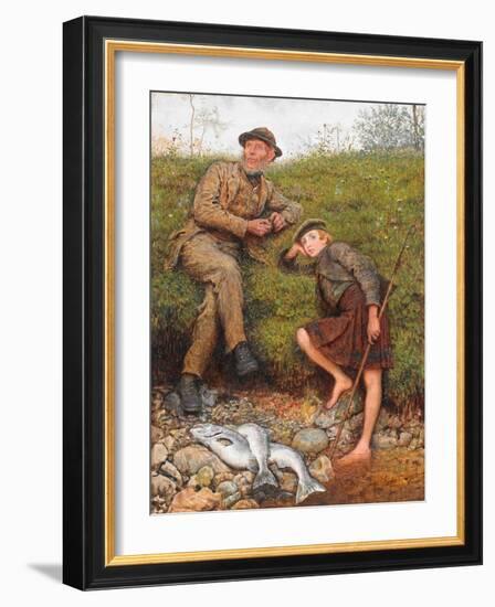Fisherman and Boy, 1866-Frederick Walker-Framed Giclee Print