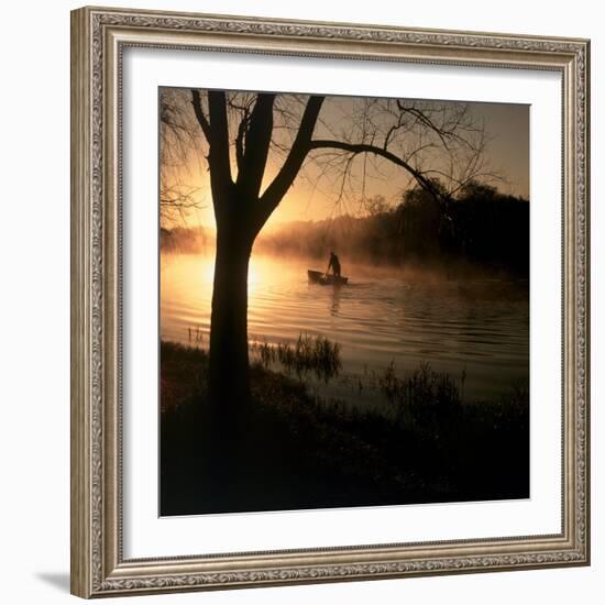 Fisherman at Dawn-null-Framed Photographic Print