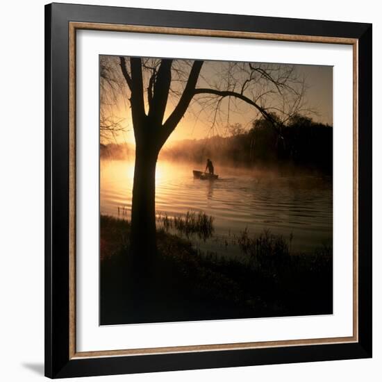 Fisherman at Dawn-null-Framed Photographic Print
