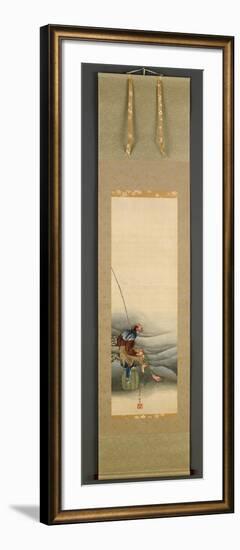 Fisherman, Edo Period, 1849-Katsushika Hokusai-Framed Giclee Print