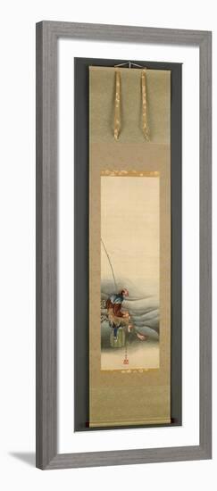 Fisherman, Edo Period, 1849-Katsushika Hokusai-Framed Giclee Print