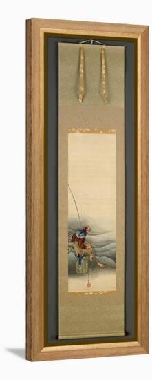 Fisherman, Edo Period, 1849-Katsushika Hokusai-Framed Premier Image Canvas