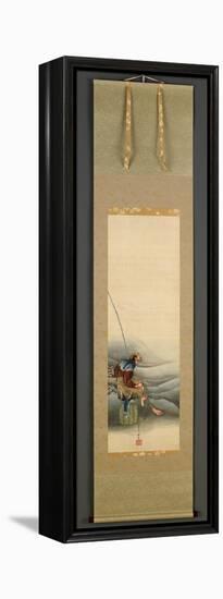 Fisherman, Edo Period, 1849-Katsushika Hokusai-Framed Premier Image Canvas