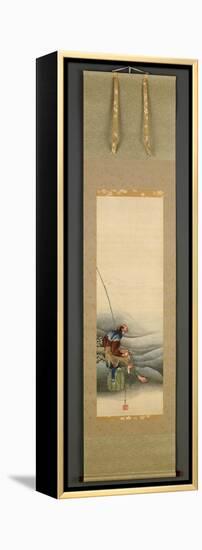 Fisherman, Edo Period, 1849-Katsushika Hokusai-Framed Premier Image Canvas