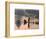 Fisherman Fishing with Cormorants on Bamboo Raft on Li River at Dusk, Yangshuo, Guangxi, China-Keren Su-Framed Photographic Print