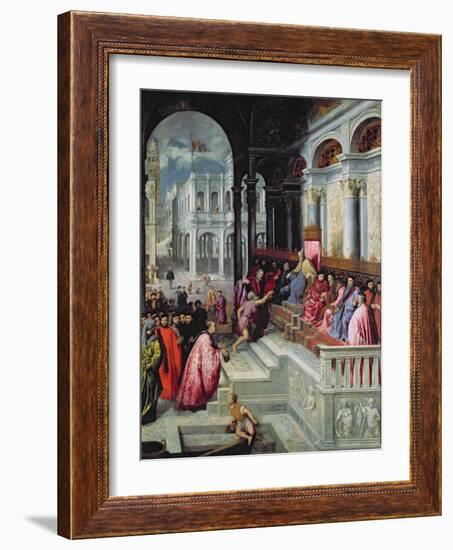 Fisherman Giving the Ring to the Doge of Venice-Paris Bordone-Framed Giclee Print