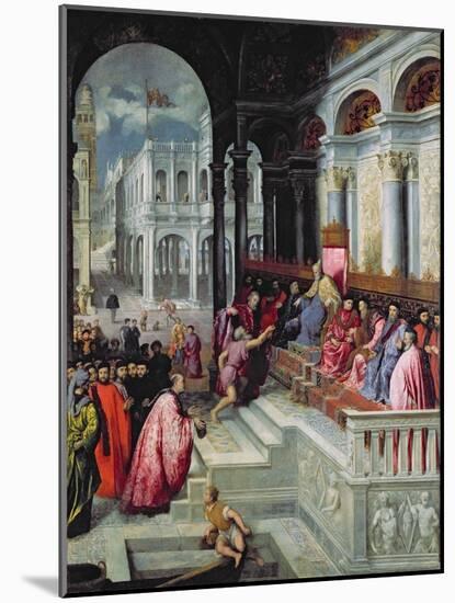 Fisherman Giving the Ring to the Doge of Venice-Paris Bordone-Mounted Giclee Print