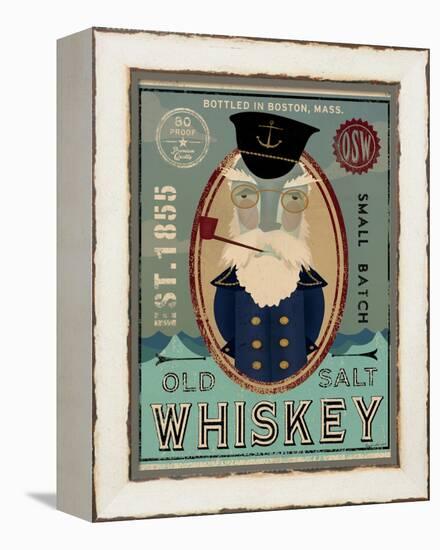 Fisherman III Old Salt Whiskey-Ryan Fowler-Framed Stretched Canvas