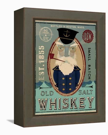 Fisherman III Old Salt Whiskey-Ryan Fowler-Framed Stretched Canvas