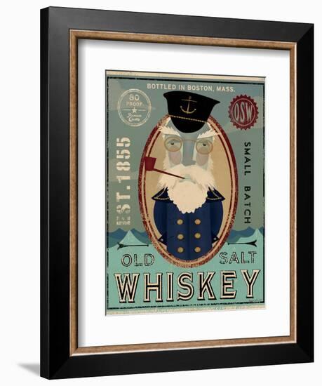 Fisherman III Old Salt Whiskey-Ryan Fowler-Framed Art Print