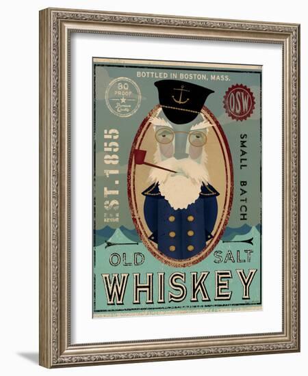 Fisherman III Old Salt Whiskey-Ryan Fowler-Framed Art Print