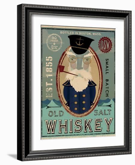 Fisherman III Old Salt Whiskey-Ryan Fowler-Framed Art Print