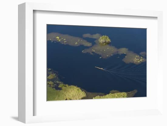 Fisherman in Conservancy. West Demerara Conservancy, West of Georgetown, Guyana-Pete Oxford-Framed Photographic Print