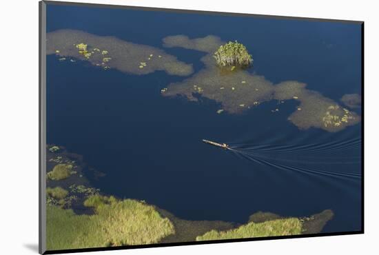 Fisherman in Conservancy. West Demerara Conservancy, West of Georgetown, Guyana-Pete Oxford-Mounted Photographic Print
