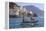 Fisherman in Fishing Boat Heads Out to Sea from Amalfi Harbour-Eleanor Scriven-Framed Premier Image Canvas