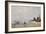 Fisherman in Villerville, Low Tide-Eugene Louis Boudin-Framed Giclee Print