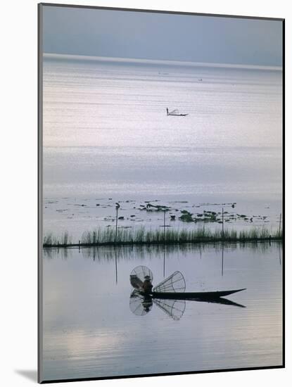 Fisherman, Inle Lake, Shan State, Myanmar (Burma), Asia-Sergio Pitamitz-Mounted Photographic Print