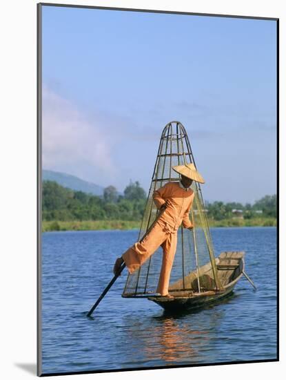 Fisherman, Inle Lake, Shan State, Myanmar (Burma), Asia-Sergio Pitamitz-Mounted Photographic Print