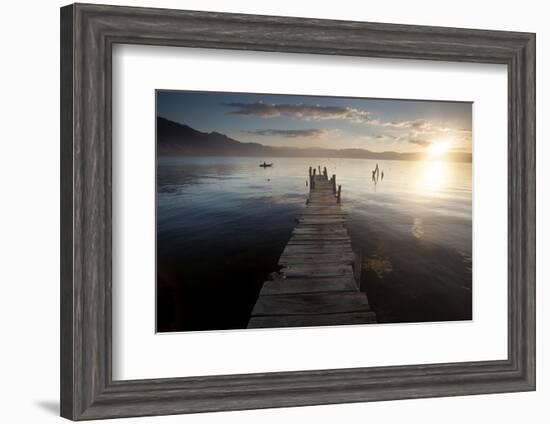 Fisherman, Lago Atitlan, Guatemala, Central America-Colin Brynn-Framed Photographic Print