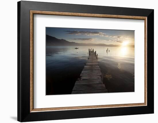 Fisherman, Lago Atitlan, Guatemala, Central America-Colin Brynn-Framed Photographic Print