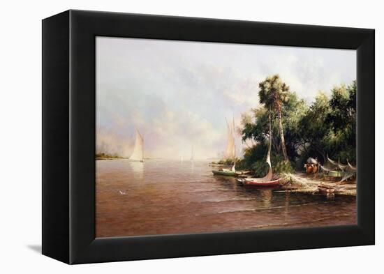 Fisherman Landing-Art Fronckowiak-Framed Stretched Canvas