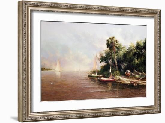 Fisherman Landing-Art Fronckowiak-Framed Art Print