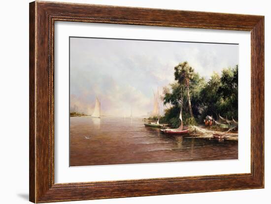 Fisherman Landing-Art Fronckowiak-Framed Art Print