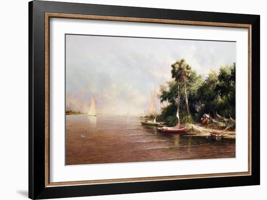 Fisherman Landing-Art Fronckowiak-Framed Art Print