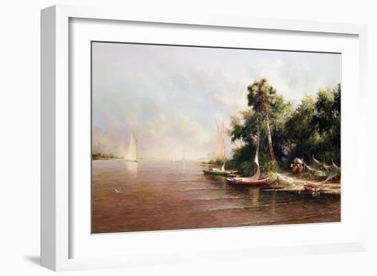 Fisherman Landing-Art Fronckowiak-Framed Art Print