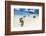 Fisherman on a Beach Being Overlooked by the Basaltic Monolith, Indian Ocean-Jordan Banks-Framed Photographic Print