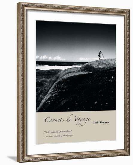 Fisherman On Granite slope-Chris Simpson-Framed Giclee Print