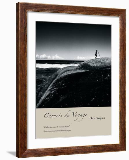 Fisherman On Granite slope-Chris Simpson-Framed Giclee Print