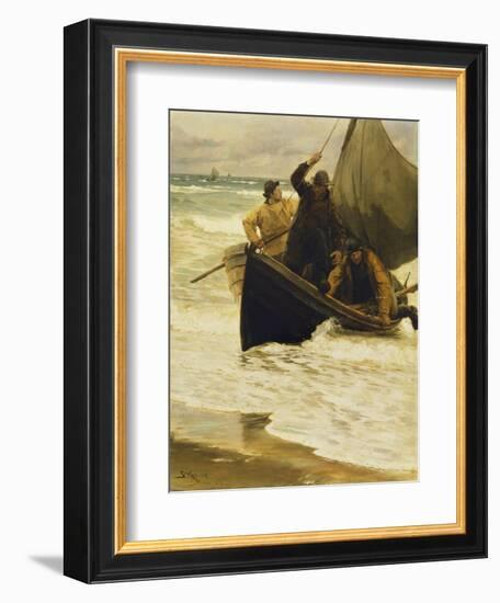 Fisherman Returning Home, Skagen-Peder Severin Kröyer-Framed Giclee Print