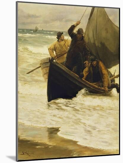 Fisherman Returning Home, Skagen-Peder Severin Kröyer-Mounted Giclee Print