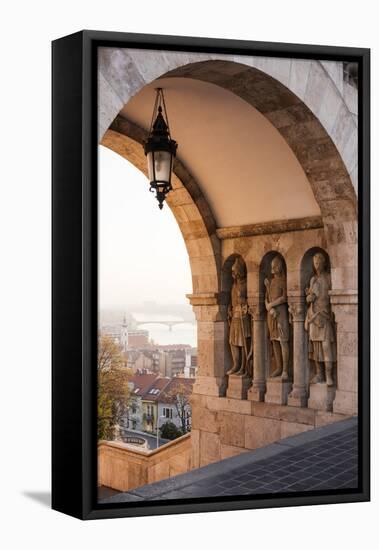 Fisherman's Bastion, Budapest, Hungary, Europe-Ben Pipe-Framed Premier Image Canvas