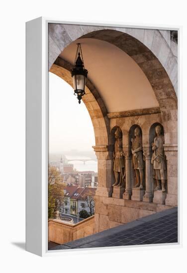 Fisherman's Bastion, Budapest, Hungary, Europe-Ben Pipe-Framed Premier Image Canvas