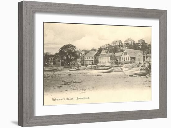 Fisherman's Beach, Swampscott, Mass.-null-Framed Art Print