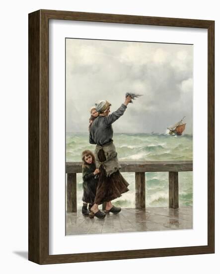 Fisherman's Homecoming-August Hagborg-Framed Giclee Print