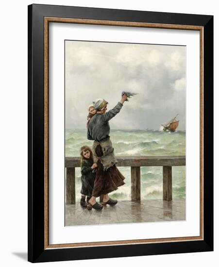 Fisherman's Homecoming-August Hagborg-Framed Giclee Print