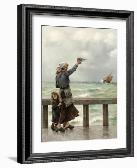 Fisherman's Homecoming-August Hagborg-Framed Giclee Print