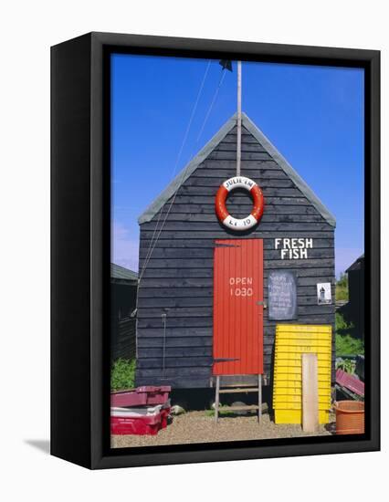 Fisherman's Hut, Southwold, Suffolk, England, UK-Fraser Hall-Framed Premier Image Canvas
