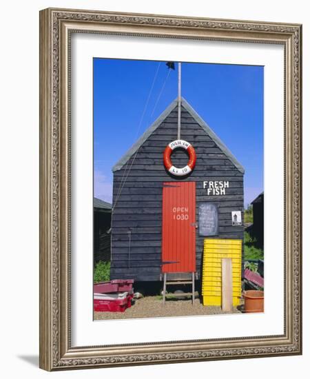 Fisherman's Hut, Southwold, Suffolk, England, UK-Fraser Hall-Framed Photographic Print