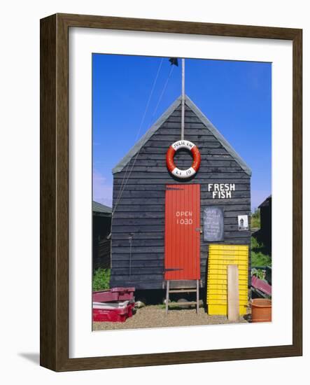 Fisherman's Hut, Southwold, Suffolk, England, UK-Fraser Hall-Framed Photographic Print