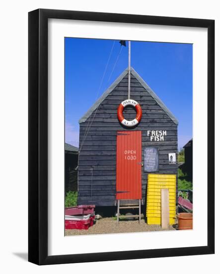 Fisherman's Hut, Southwold, Suffolk, England, UK-Fraser Hall-Framed Photographic Print