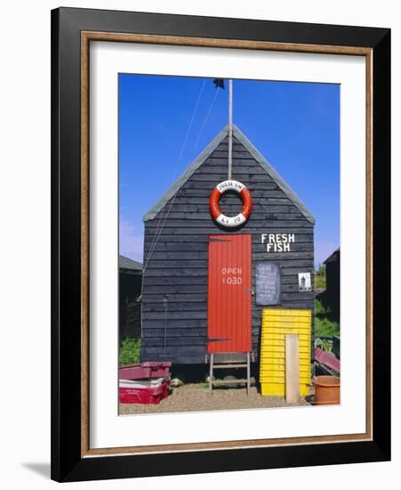 Fisherman's Hut, Southwold, Suffolk, England, UK-Fraser Hall-Framed Photographic Print