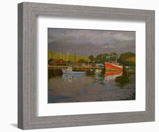 Fisherman's Quay, Salcombe-Jennifer Wright-Framed Giclee Print